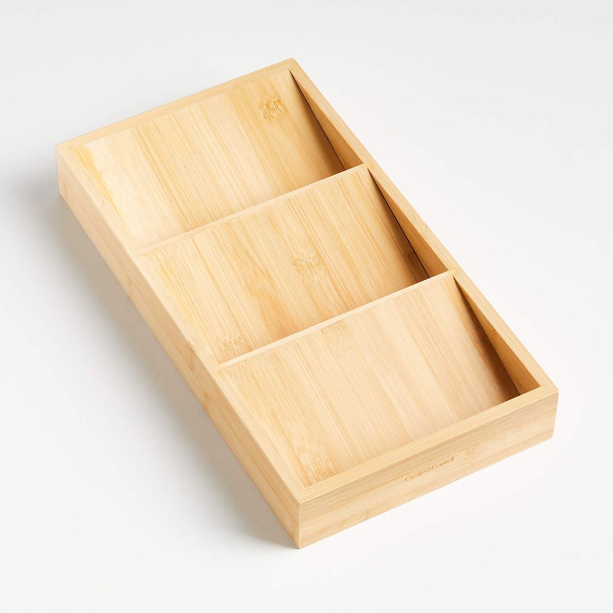 Bamboo spice drawer organizer