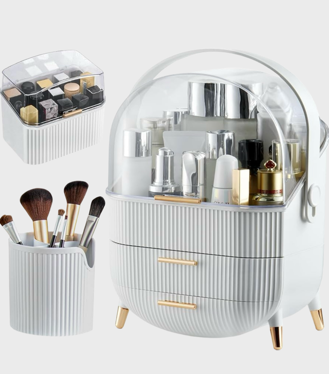 Set of 3 makeup organizer